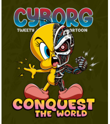 Ciborg Piolín Vector